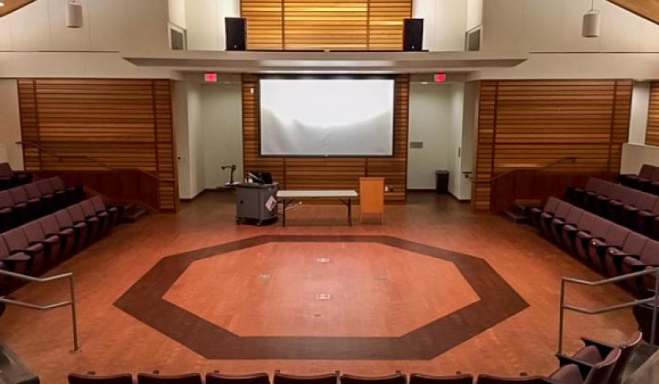 Open round lecture hall 